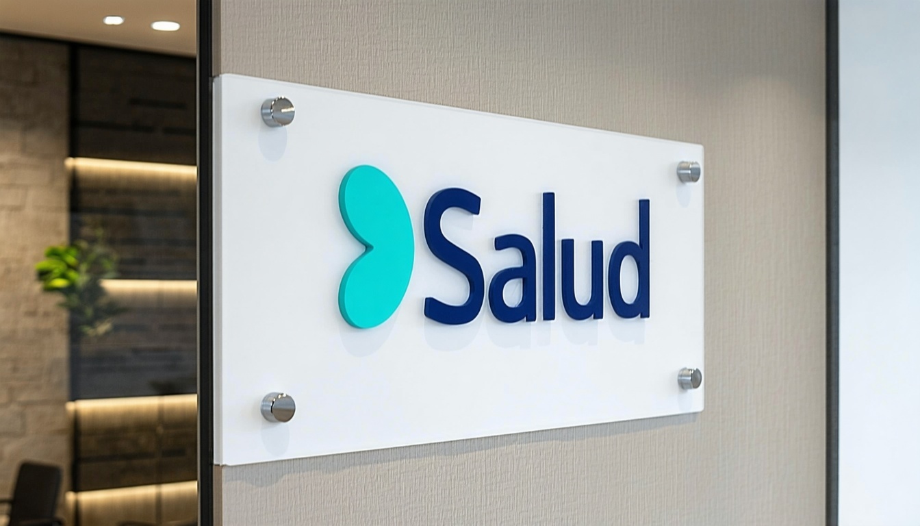 Logo de empresa de salud en expansión