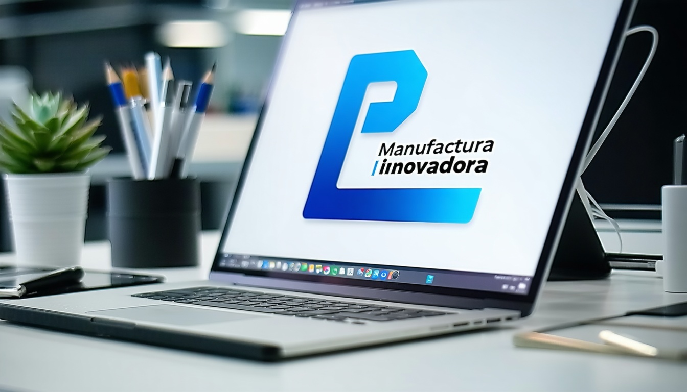 Logo de firma de manufactura innovadora